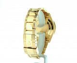PRE OWNED MENS ROLEX YELLOW GOLD YACHT-MASTER DATE WITH A WHITE DIAL 16628