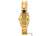 PRE OWNED LADIES ROLEX YELLOW GOLD OYSTER PERPETUAL WITH A WHITE ROMAN DIAL 6718