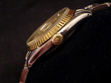 Pre Owned Mens Rolex Two-Tone Datejust with a Gold Diamond Dial 16013