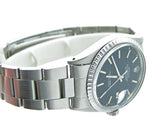 Pre Owned Mens Rolex Stainless Steel Datejust with a Black Dial 1603