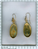 Victorian gold long pendent earrings