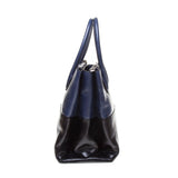 Miu Miu Navy / Black Shiny Calf Leather Handbag