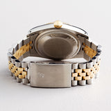 Pre Owned Mens Rolex Two-Tone Datejust with a Gold Tapestry Dial 16233
