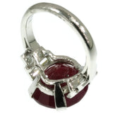 Platinum estate diamond engagement ring