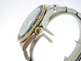 PRE OWNED MENS ROLEX TWO-TONE SUBMARINER DATE WITH A BLUE DIAL 16613