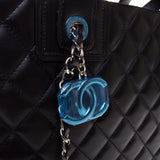 Chanel Black Lambskin Quilted Tote Bag