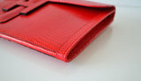 Hermès Jige Lizard Rouge Braise clutch Lizard Rouge Braise – Very rare color