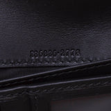 Gucci 386836 Beige/Ebony GG Supreme Canvas with Black Leather Bi-fold Long Walle