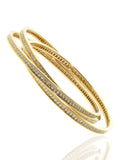 Cartier Full Diamond Trinity Bangle