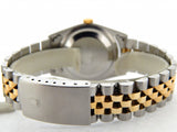 Pre Owned Mens Rolex Two-Tone Datejust with a Green Arabic Dial 16233