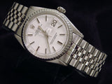 Pre Owned Mens Rolex Stainless Steel Datejust with a White Dial 1603