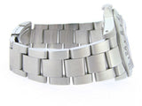 PRE OWNED MENS ROLEX STAINLESS STEEL EXPLORER II WITH A BLACK DIAL 16570