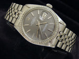 Pre Owned Mens Rolex Stainless Steel Datejust with a Slate Dial 1603