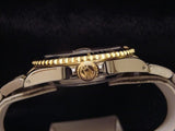 PRE OWNED MENS ROLEX TWO-TONE SUBMARINER DATE WITH A BLUE DIAL 16613
