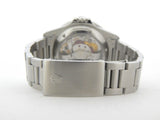 PRE OWNED MENS ROLEX STAINLESS STEEL GMT MASTER II WITH A BLACK DIAL 16710