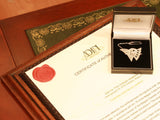 Decorative platinum estate bow brooch