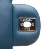 Chanel A94178 Teal Blue Lambskin Quilted Small Chain Bag