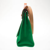 Hermes Green Canvas Herbag Zip 39cm (R Stamp)