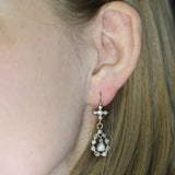 Victorian diamond dangle earrings