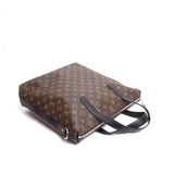 Louis Vuitton M40388 Monogram Macassar Canvas Kitan Handbag with Shouler Strap