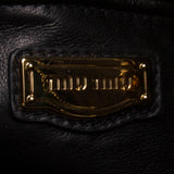 Miu Miu Black Madras Nappa Leather Handbag