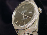 Pre Owned Mens Rolex Stainless Steel Datejust with a Slate Dial 16030