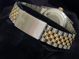 Pre Owned Mens Rolex Two-Tone Datejust with a Gold Champagne Dial 16013