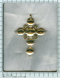 Antique Belgian Georgian gold cross