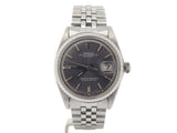 Pre Owned Mens Rolex Stainless Steel Datejust with a Slate Dial 1603