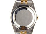 Pre Owned Mens Rolex Two-Tone Datejust with a Silver Dial 16233