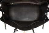 Pre-Owned Hermès Marron Fonce Courchevel Birkin 35