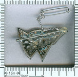 Decorative platinum estate bow brooch