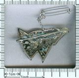 Decorative platinum estate bow brooch