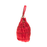 Prada Red Nylon Shoulder Bag with Shoulder Strap