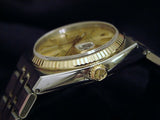 Pre Owned Mens Rolex Two-Tone Oysterquartz Datejust Gold Champagne 17013