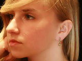Vintage diamond pendant earrings