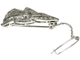 Decorative platinum estate bow brooch