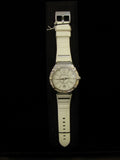 Piaget white leather strap