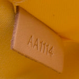 Louis Vuitton M90104 Monogram Vernis Citrine Alma BB Handbag with Shoulder Strap