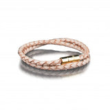 LEATHER BRACELET 4MM - GOLD