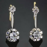 Vintage diamond pendant earrings