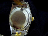 Pre Owned Mens Rolex Two-Tone Datejust with an Ivory Roman Dial 16013