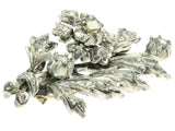 Belgian antique flower branch brooch