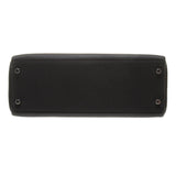 Hermes Black Clemence Leather Kelly 32cm (T Stamp)
