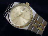Pre Owned Mens Rolex Two-Tone Oysterquartz Datejust Gold Champagne 17013