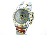 PRE OWNED MENS ROLEX TWO-TONE DAYTONA WITH A SLATE DIAL 116523