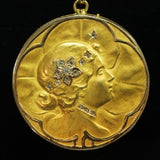 Art Nouveau pendant locket