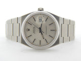 PRE OWNED MENS ROLEX STAINLESS STEEL OYSTERQUARTZ DATEJUST WITH SILVER DIAL 1700