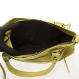 Balenciaga Yellow Lambskin Classic First Motorcycle Handbag