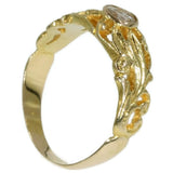 Antique Victorian mens ring with diamond